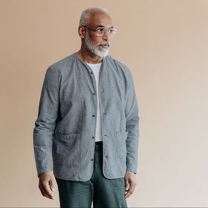 Form&Thread Chambray Liner Jacket - Large